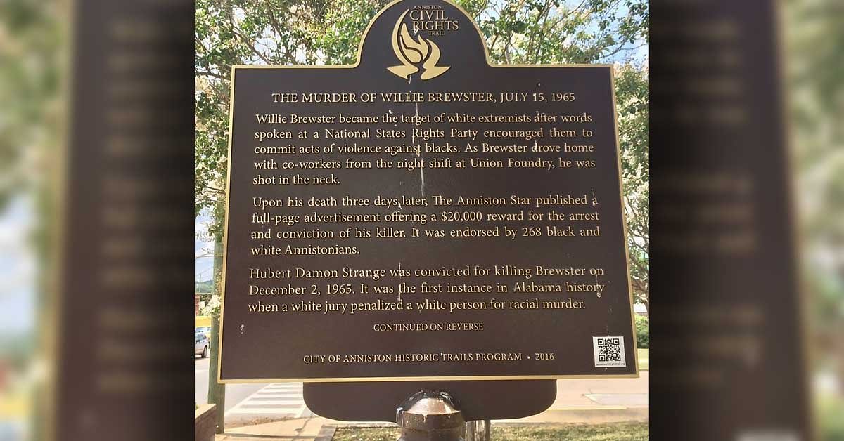1965: Willie Brewster killed in Alabama