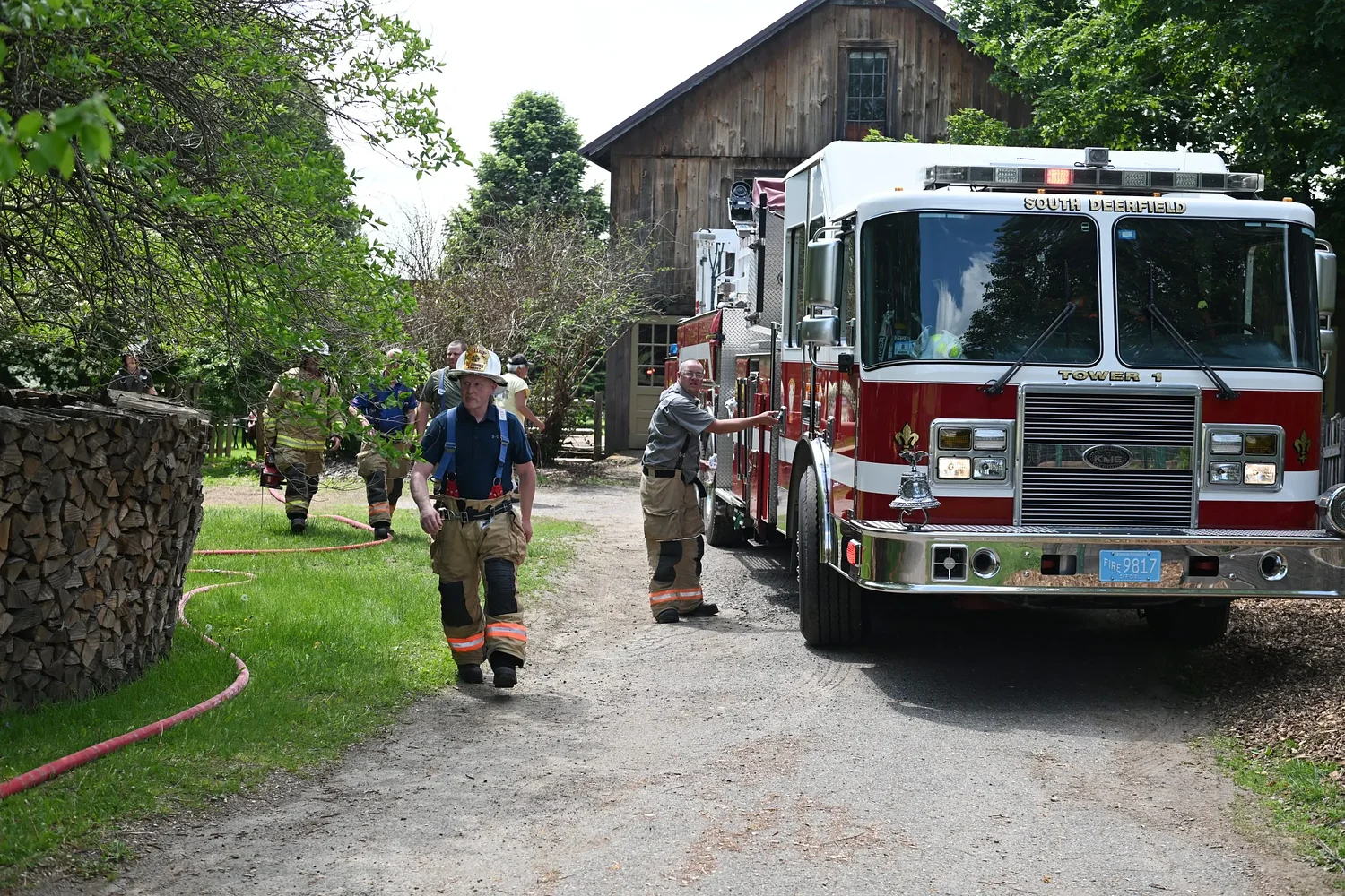 Barn fire in Whately results in minor damage