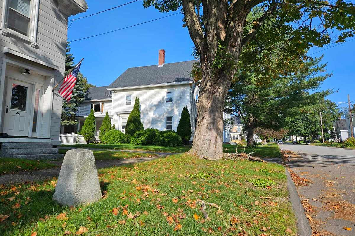 Why these granite posts are outside some Maine homes