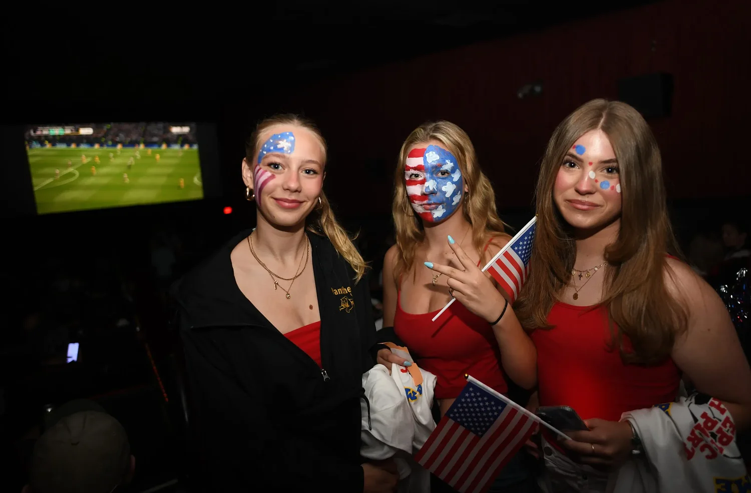 Exuberant atmosphere at Greenfield Garden Cinemas as USA beats Australia in World Cup play (Video)