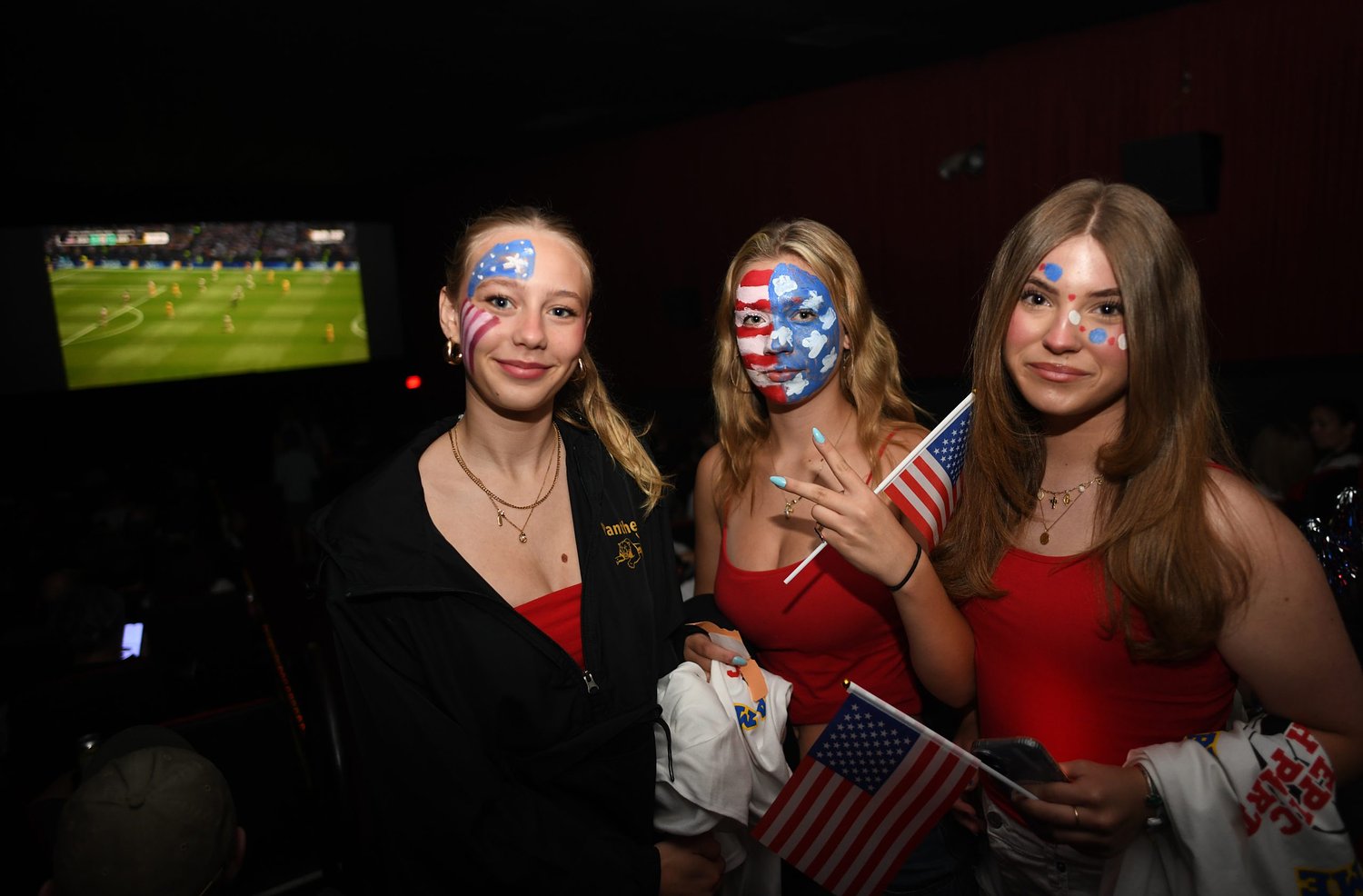 Exuberant atmosphere at Greenfield Garden Cinemas as USA beats Australia in World Cup play (Video)