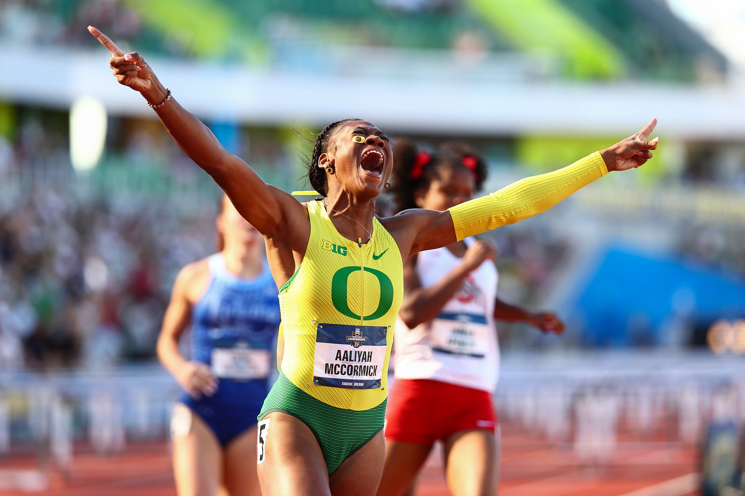 Oregon women take 4th at NCAA track as Aalyiah McCormick repeats as 100 hurdles champion