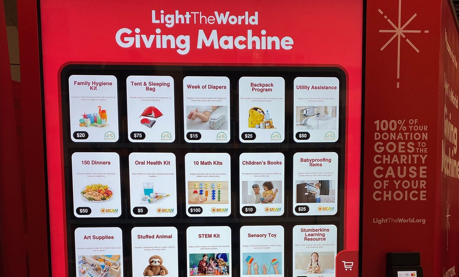 Giving Machine for donating to nonprofits returns to Valley River Center