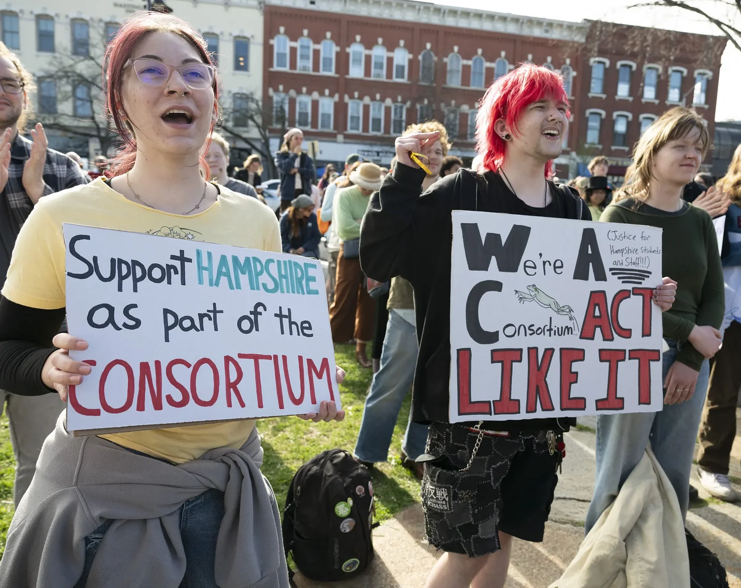 ‘Take us in’: Hampshire College community demands support from Five College Consortium