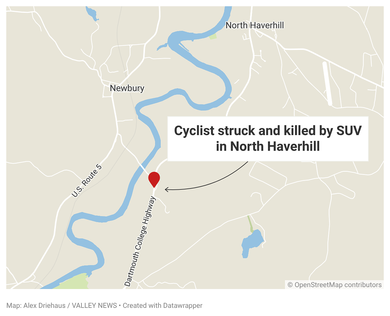 Haverhill cyclist dies after being hit by SUV