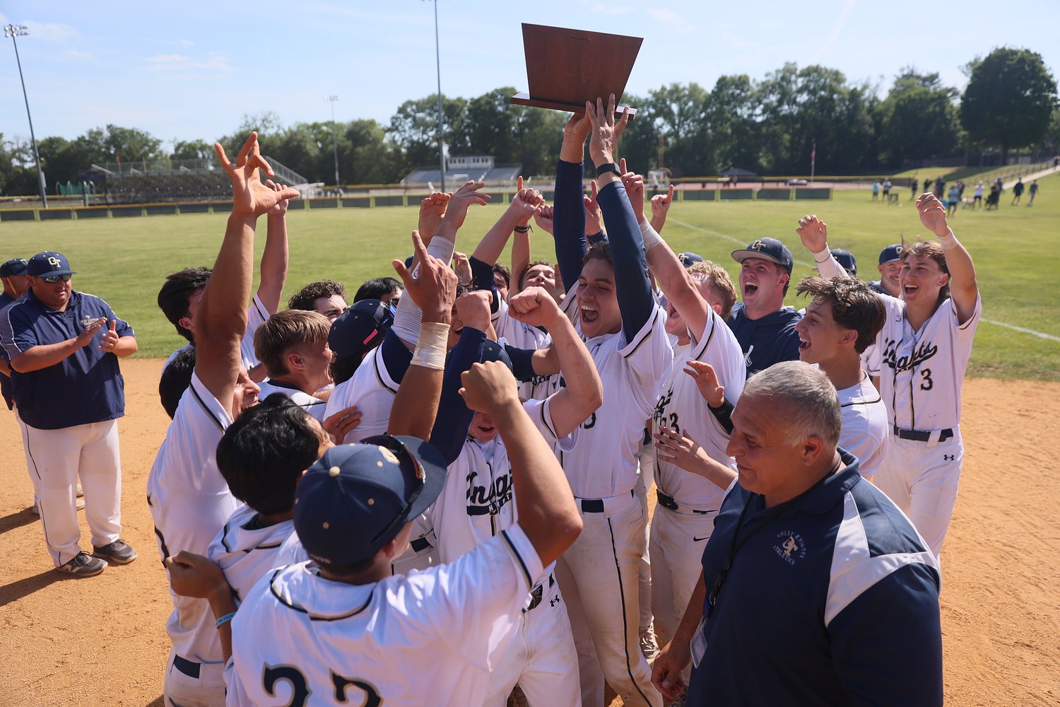 Clash of ranked Bergen baseball rivals ends with first sectional title in 17 years