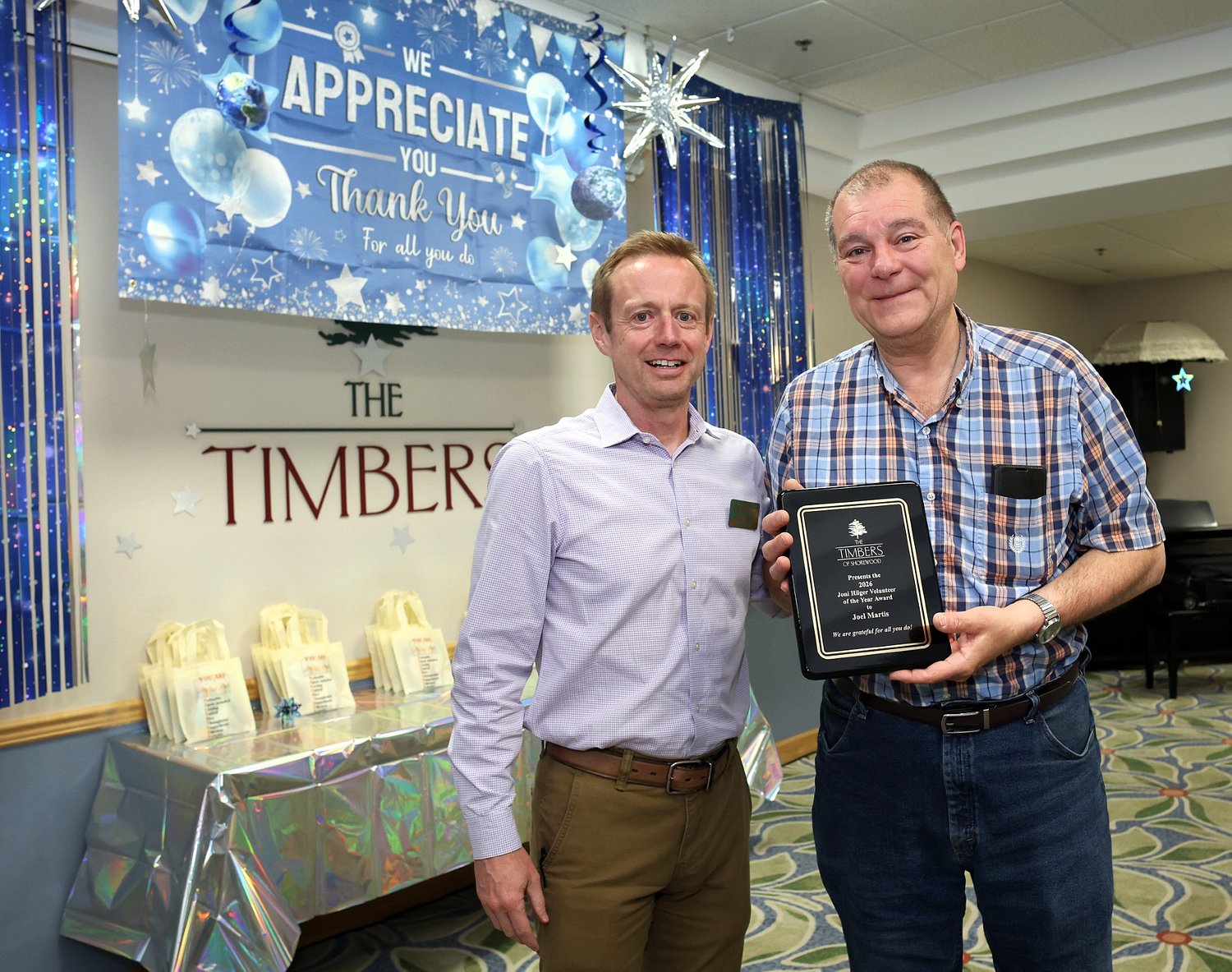 The Timbers of Shorewood announces its Volunteer of the Year