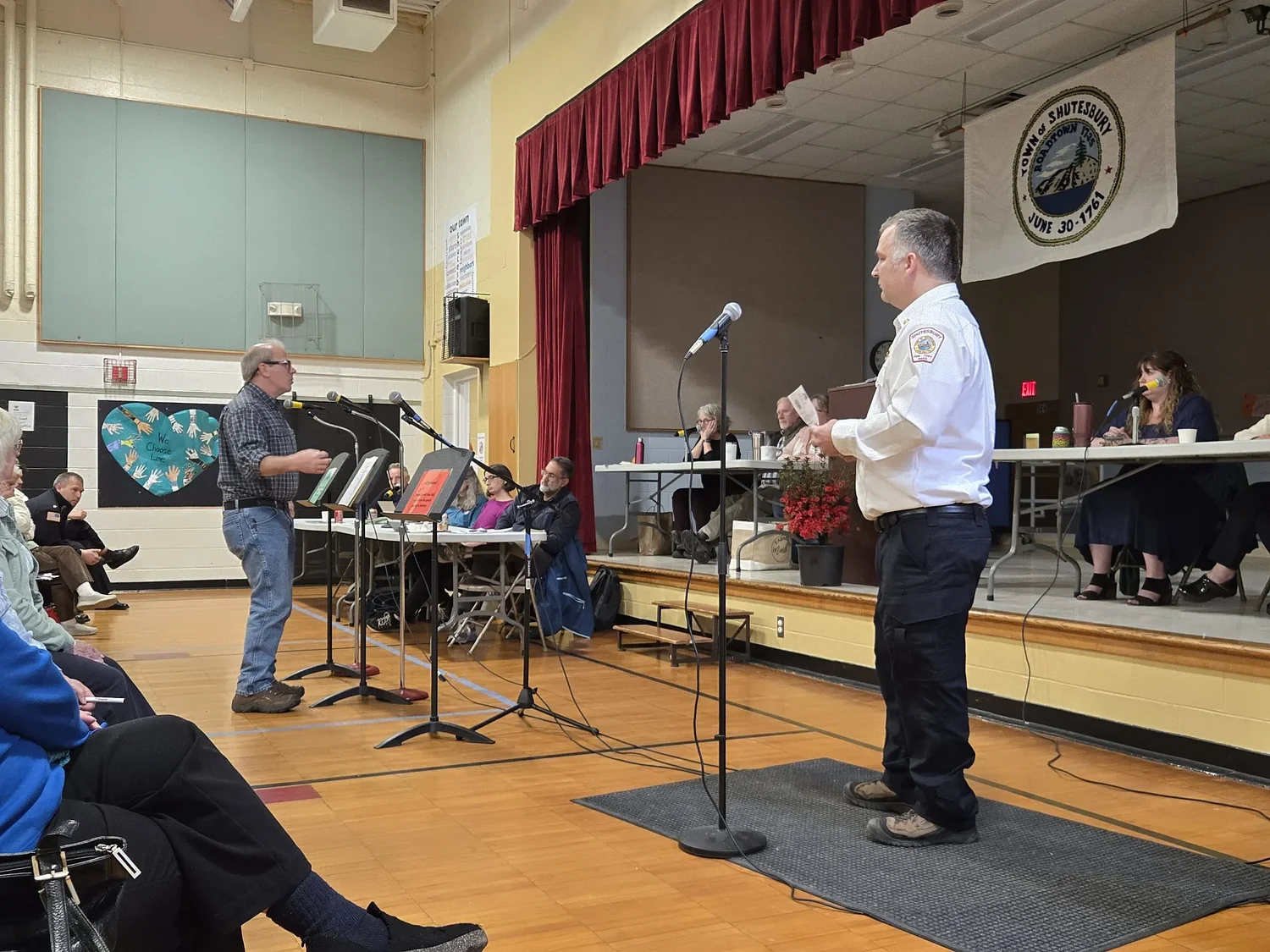 Shutesbury residents OK new fire truck, clicker-based voting system