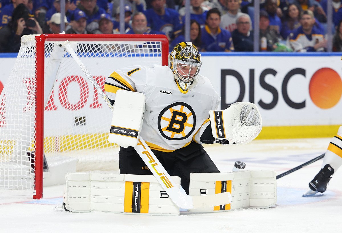 Former UMaine goalie Jeremy Swayman is a Vezina Trophy finalist
