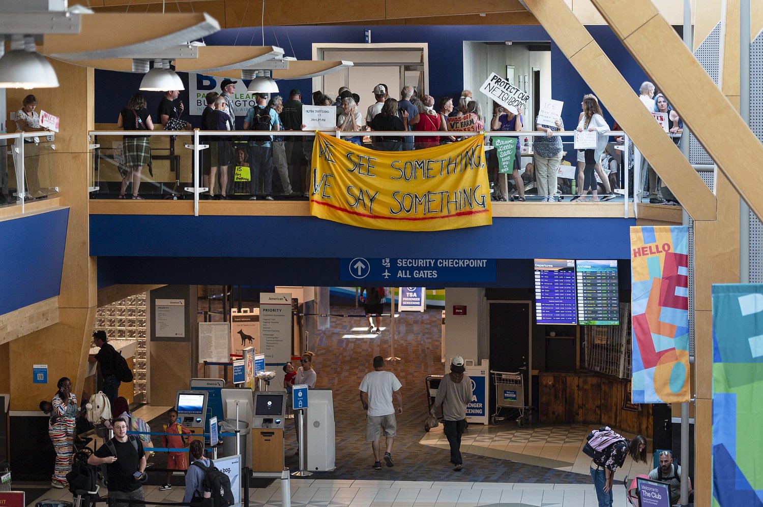 Activists note ICE's absence at Burlington airport in recent months