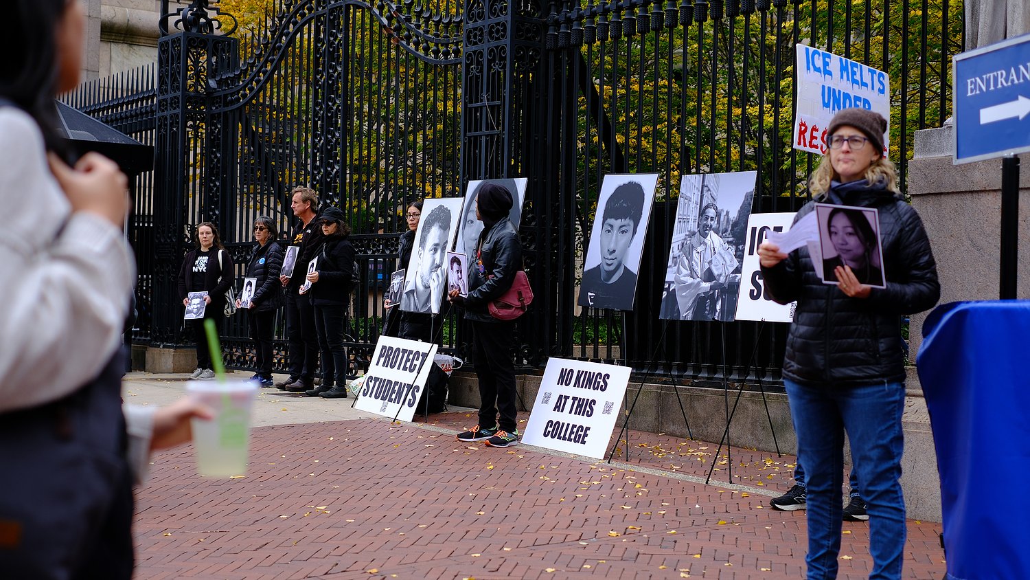 With limits on campus protests, quieter vigils are the growing voice of protest