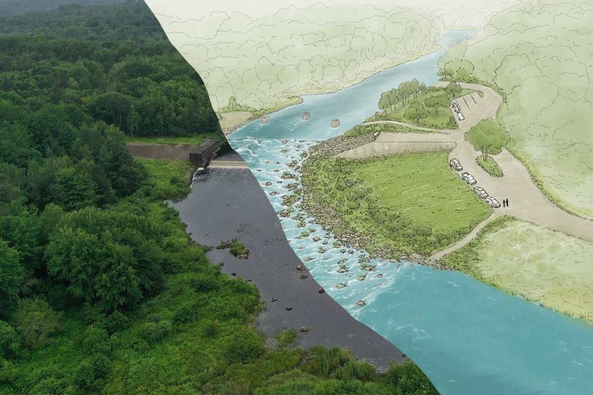 New fishway with expanded public park will replace Down East dam