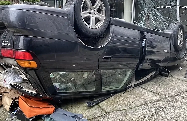 77-Year-Old Man Seriously Injured After Car Falls 12 Feet From Queen Anne Parking Structure