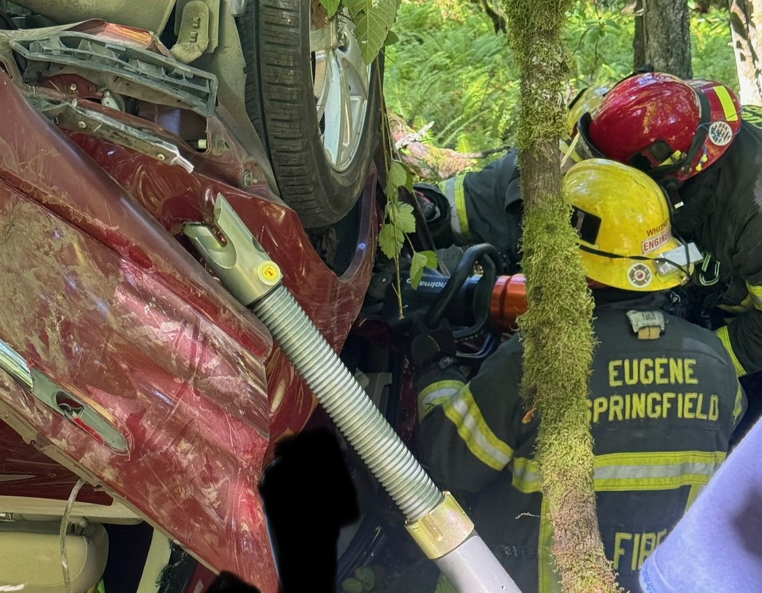 Driver trapped in flipped-over car in rural Oregon rescued after crash-detection watch alerts 911
