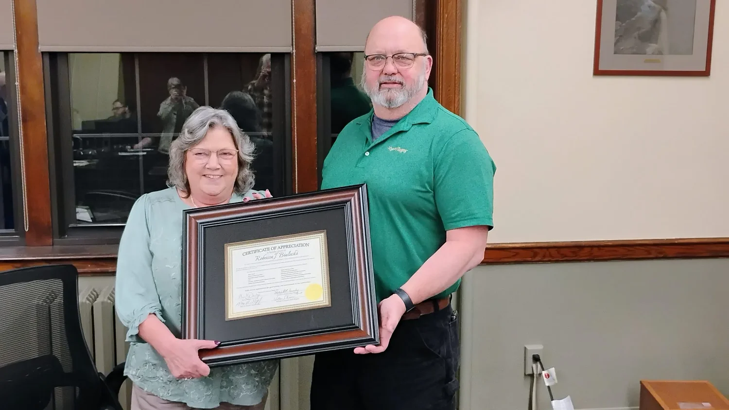 Rebecca Bialecki honored at final Athol Selectboard meeting