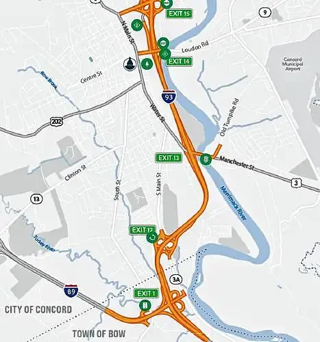 DOT halts financing for construction phase of I-93 expansion; potential delay frustrates Bow and Concord