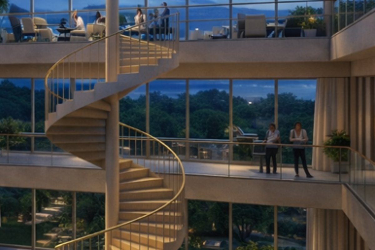 Glass roof and spiral staircase star in new image of planned Bangor Mall condos