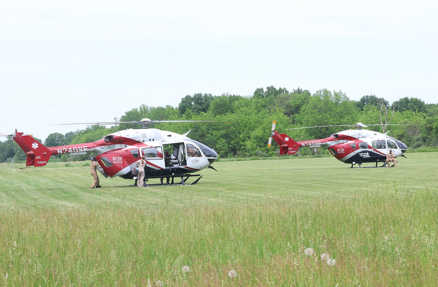 Two minors flown after swimming incident at Mattheissen State Park