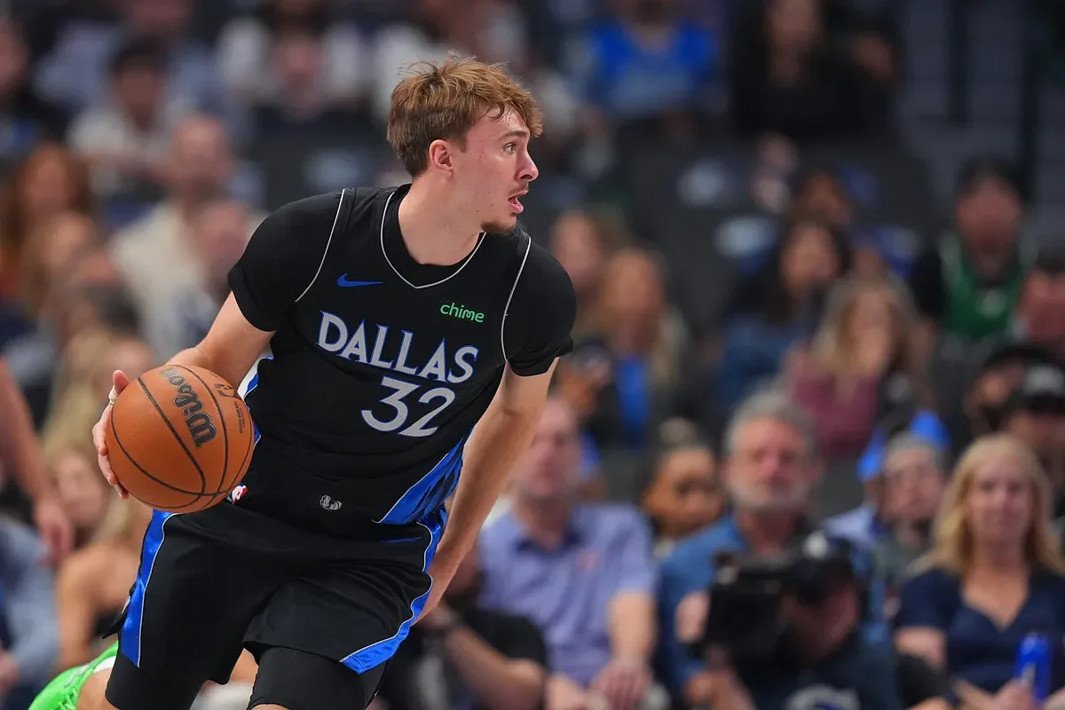 After their moms played together at UMaine, Cooper Flagg and Donovan Clingan meet on NBA floor