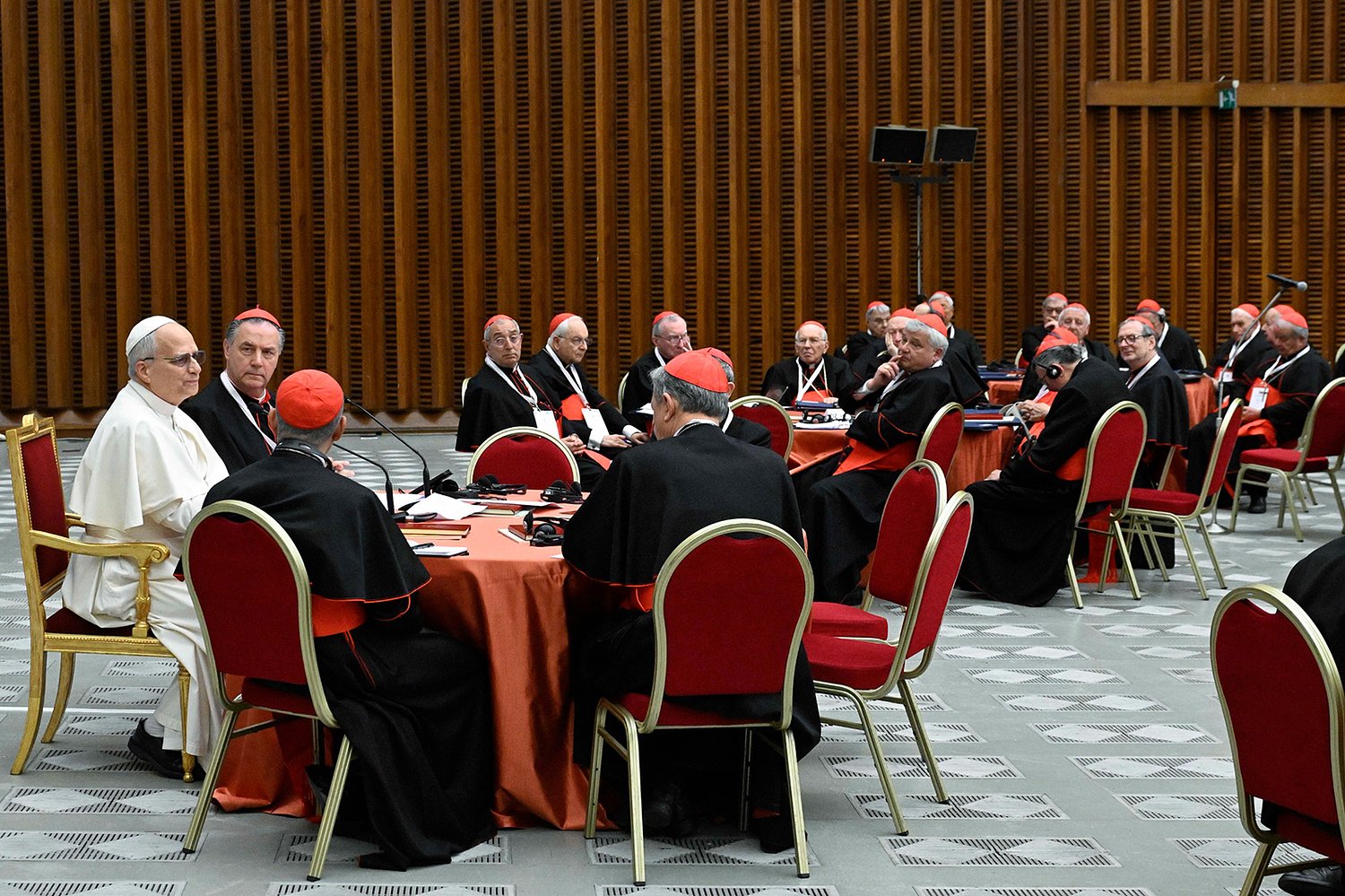 Pope Leo gathers cardinals in first consistory to chart church’s path together