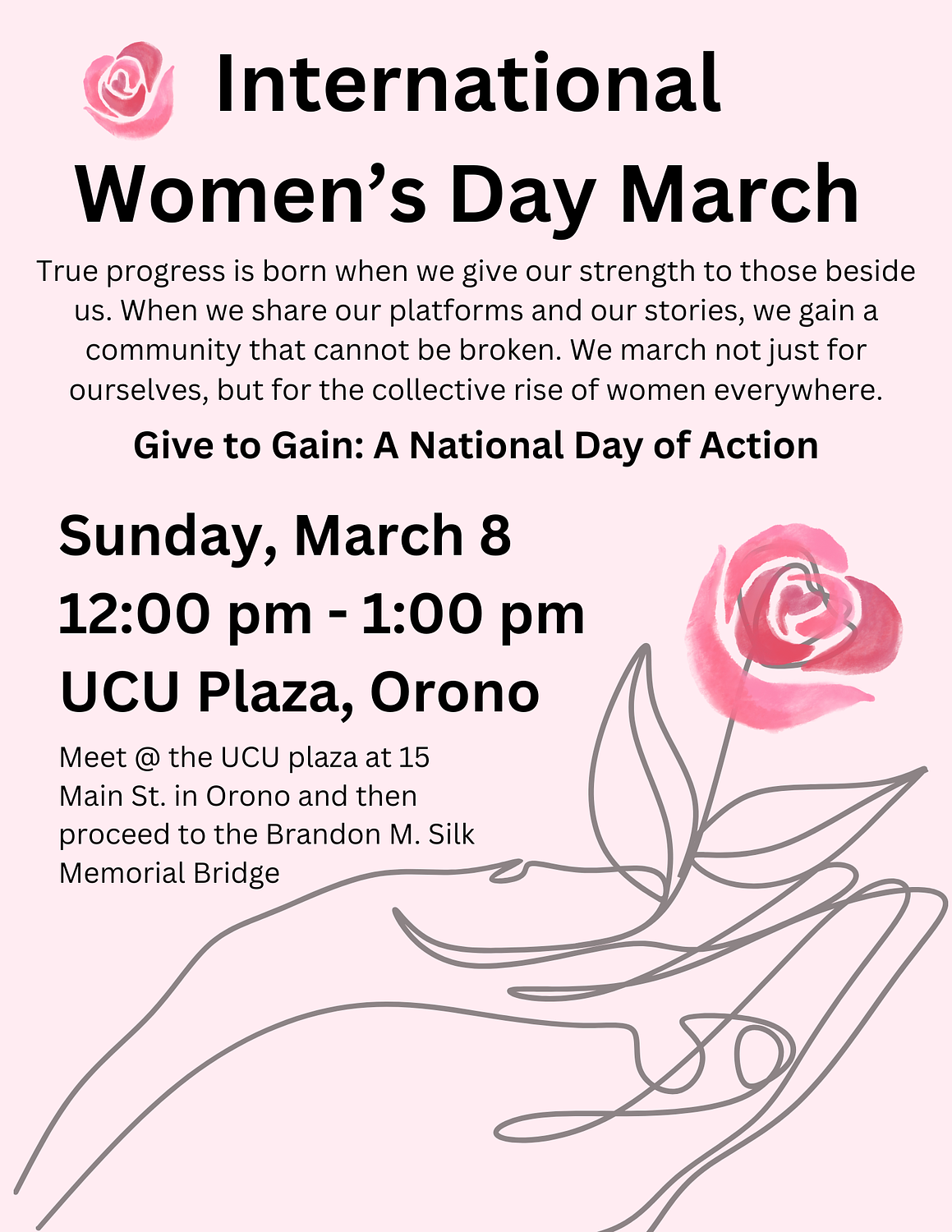 International Women’s Day vigil on Sunday