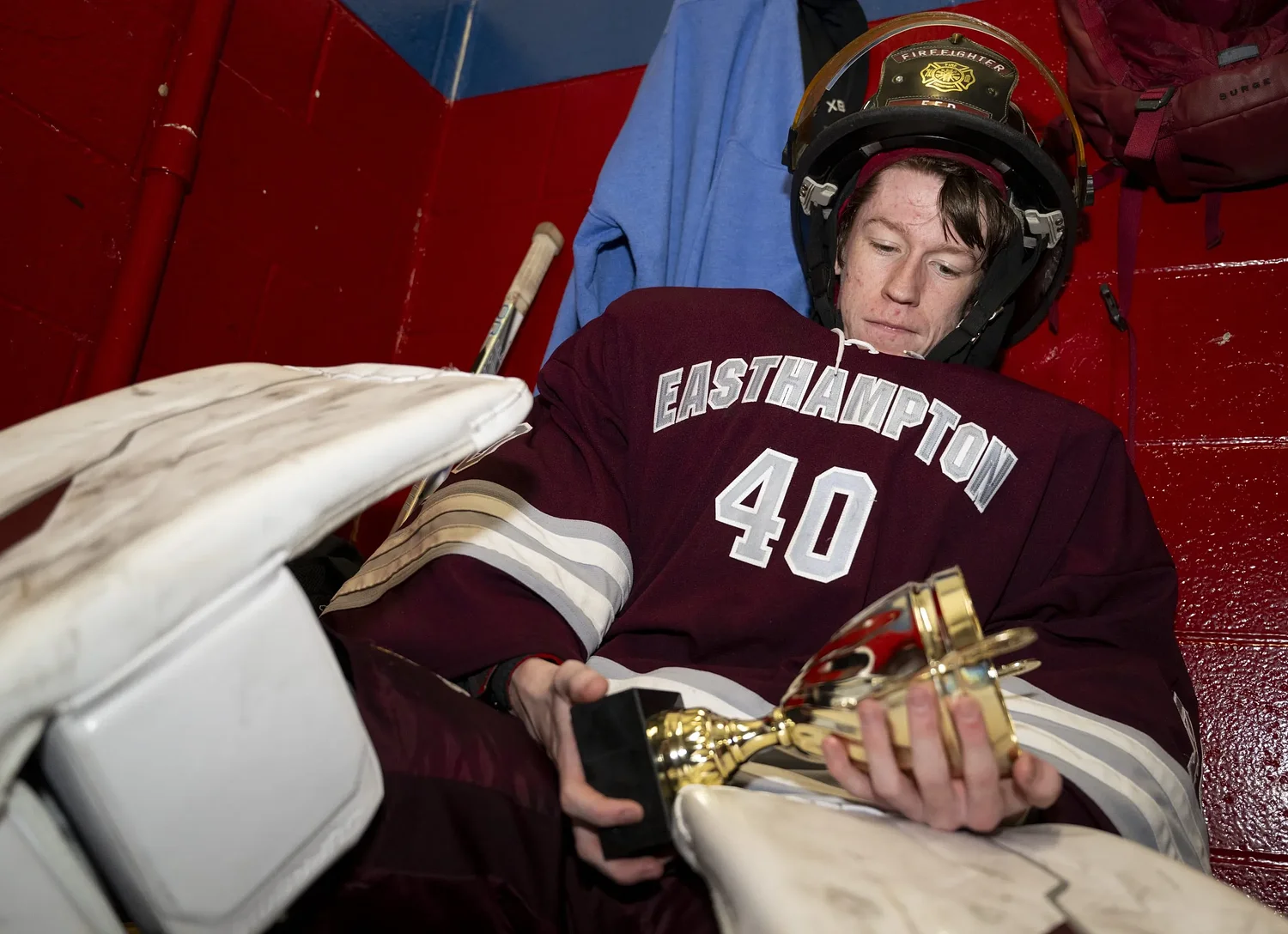 Tommy Bixby stands tall for Easthampton hockey in WMass clincher