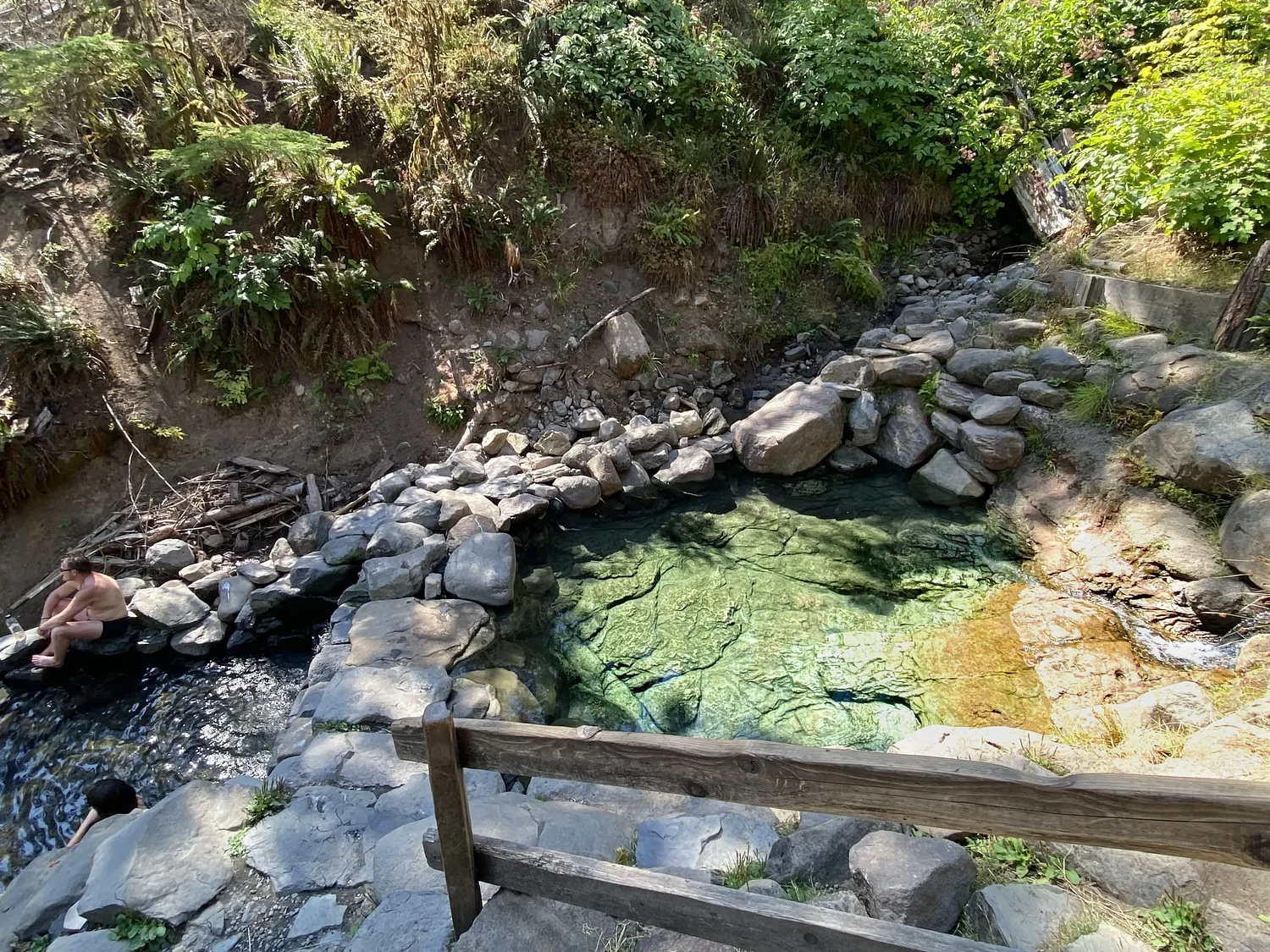 Two places to soak where the faint sulfur smell is part of the charm