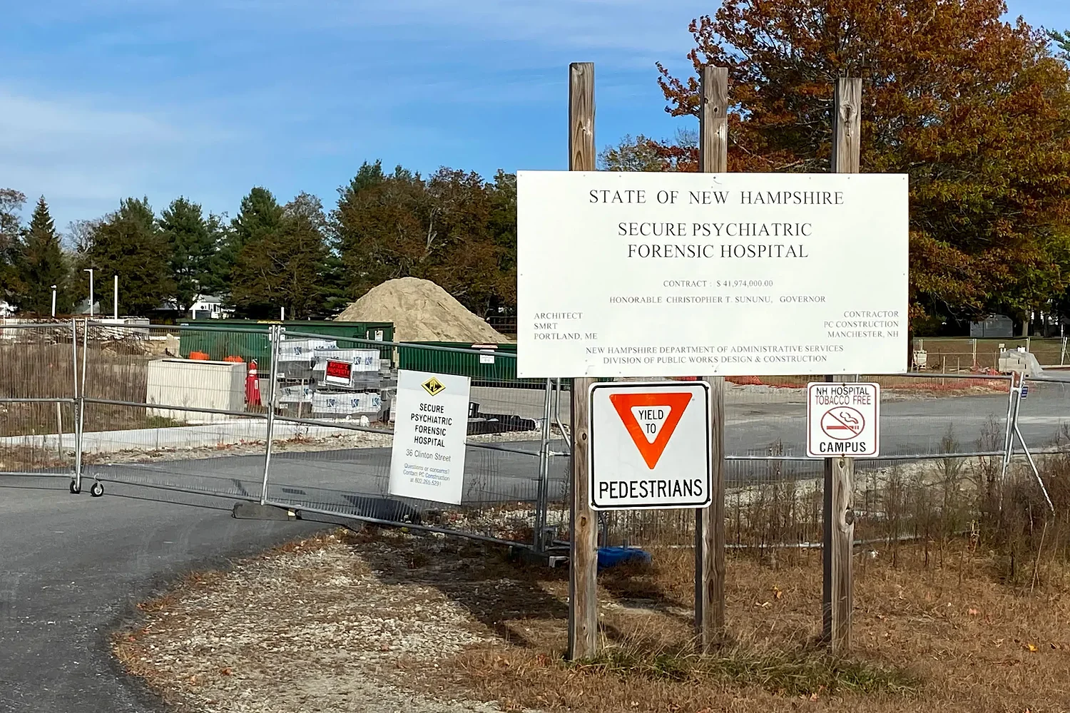 With winter looming, long-stalled NH psychiatric hospital shows no progress