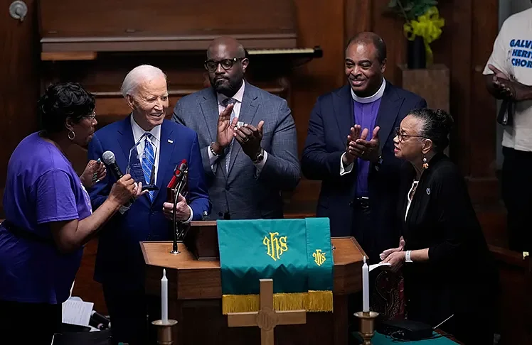 Biden Shares Message Of Unity And Action During Juneteenth Celebration At Historic Black Church
