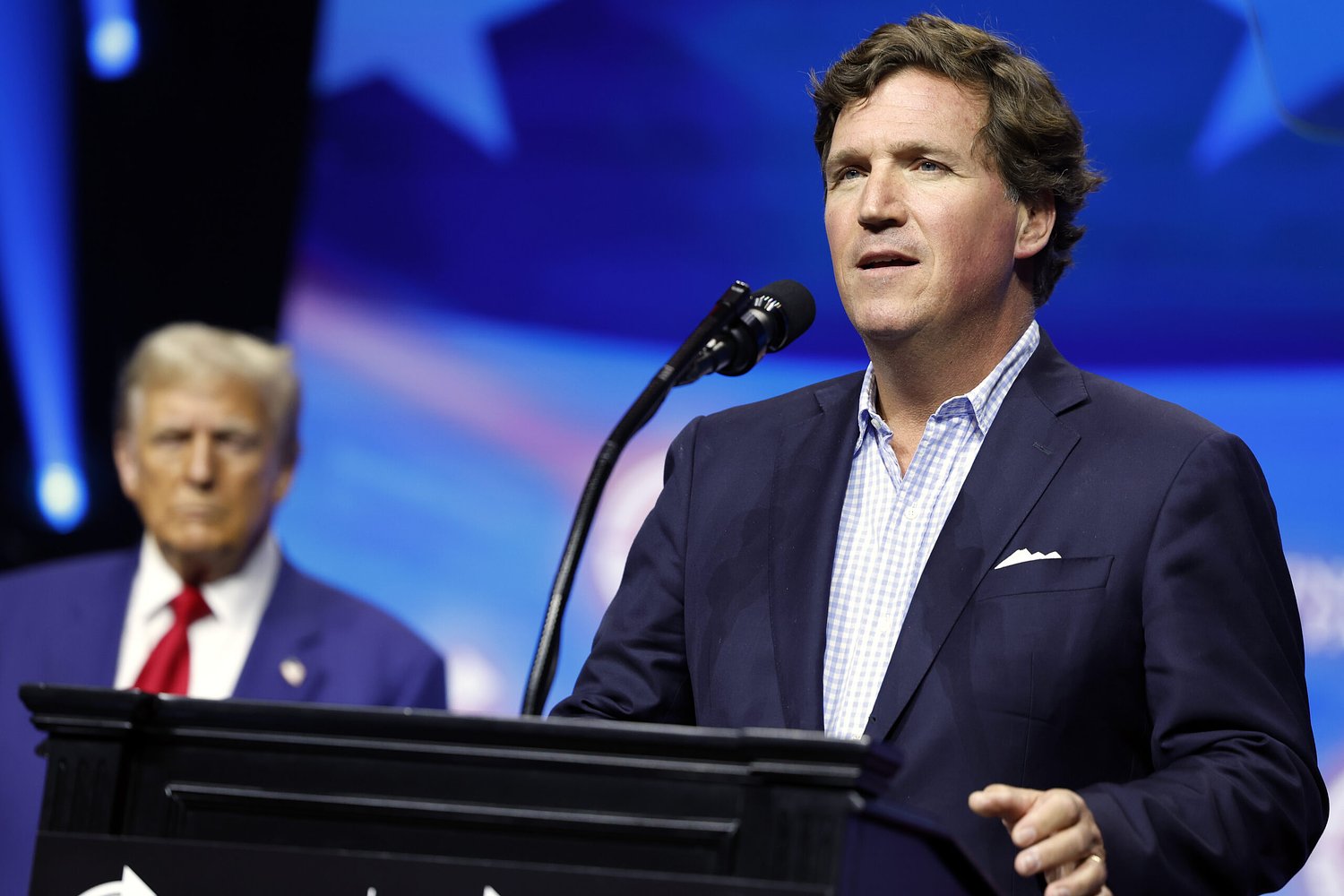 Tucker Carlson makes second White House visit in two weeks