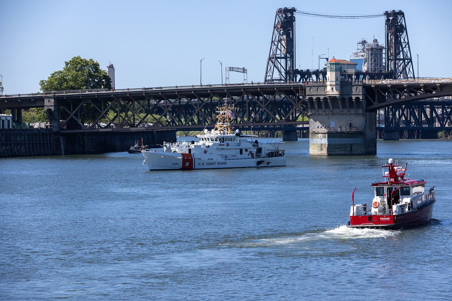 Fleet Week ships leave Portland early Monday. Expect frequent bridge lifts