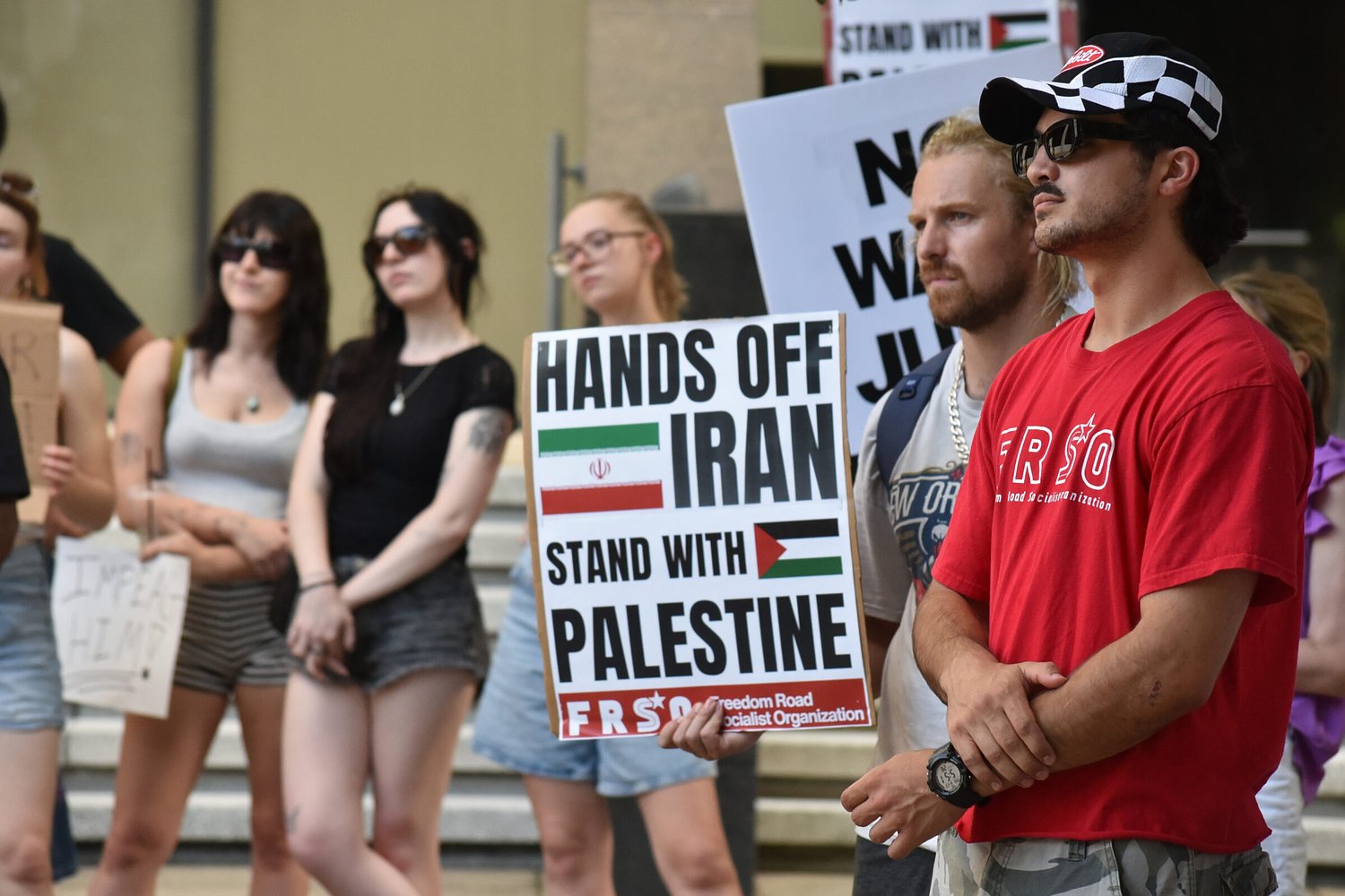 New Orleans activists protest U.S. military attacks on Iran