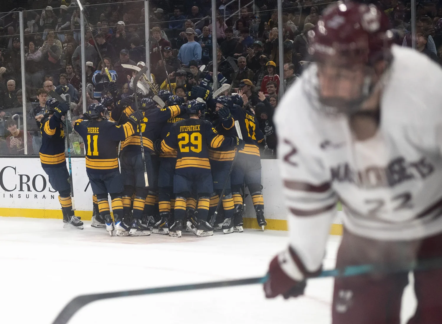 UMass hockey: Minutemen stunned by Merrimack in 2-0 Hockey East semifinals loss