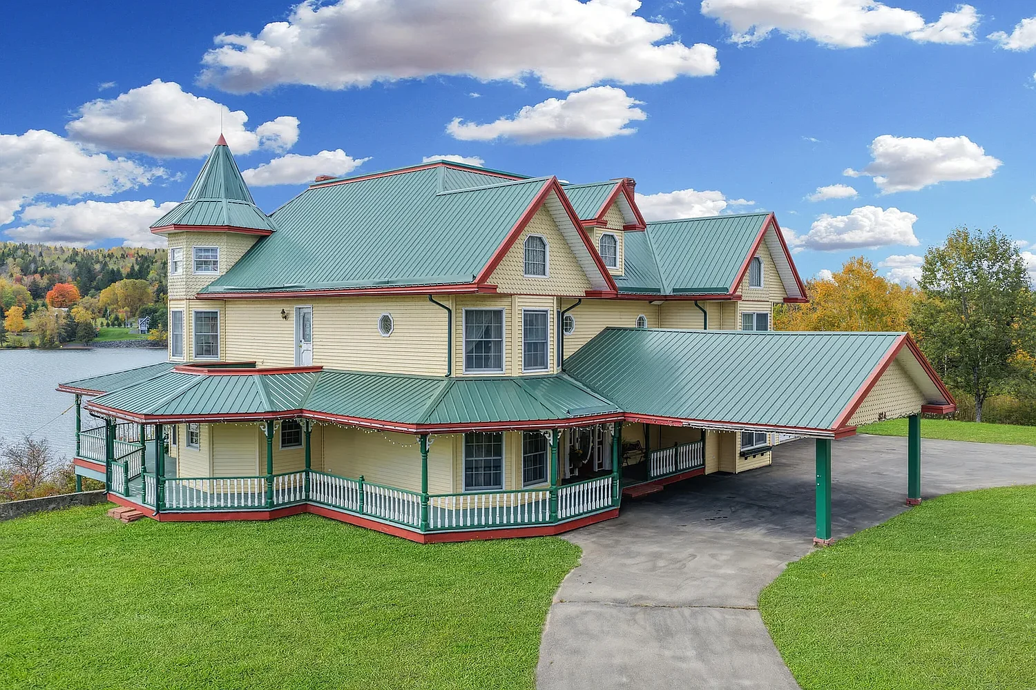 This 'castle' on a lake in northern Maine is for sale