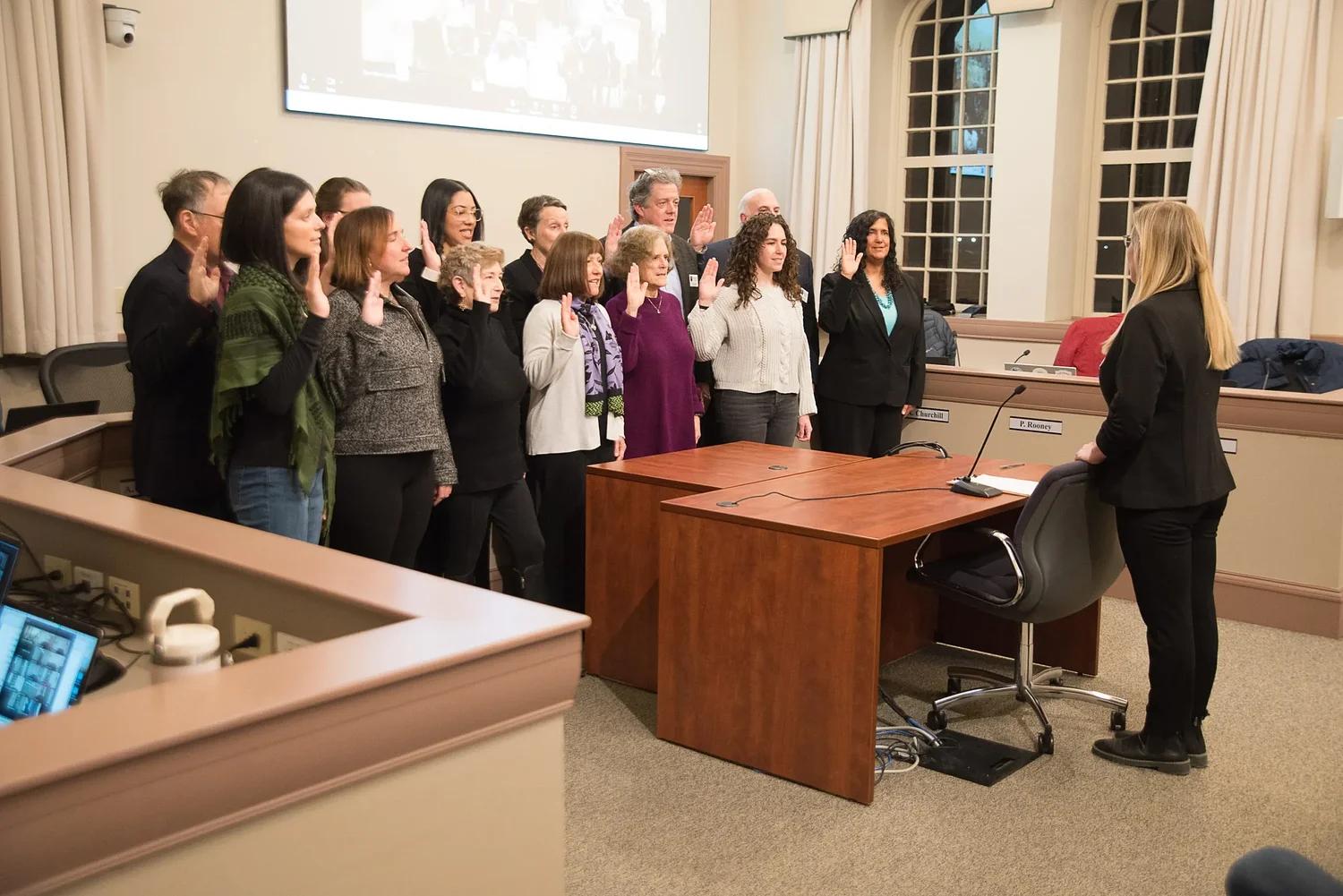 Amherst swears in council, selects new leadership team