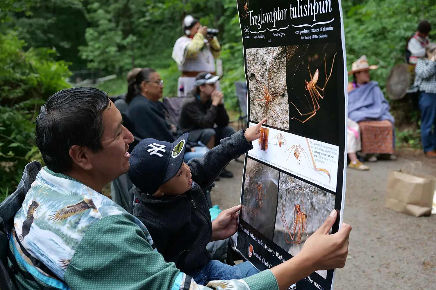 A Native naming ceremony welcomes newly discovered spider into community of the land