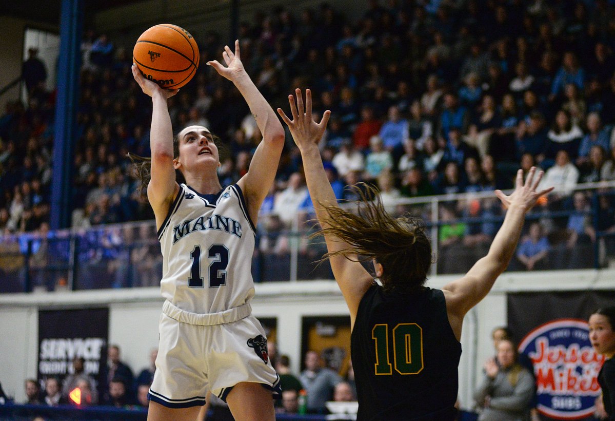 Former high school rivals team up for crucial 3-pointer in UMaine win over Binghamton
