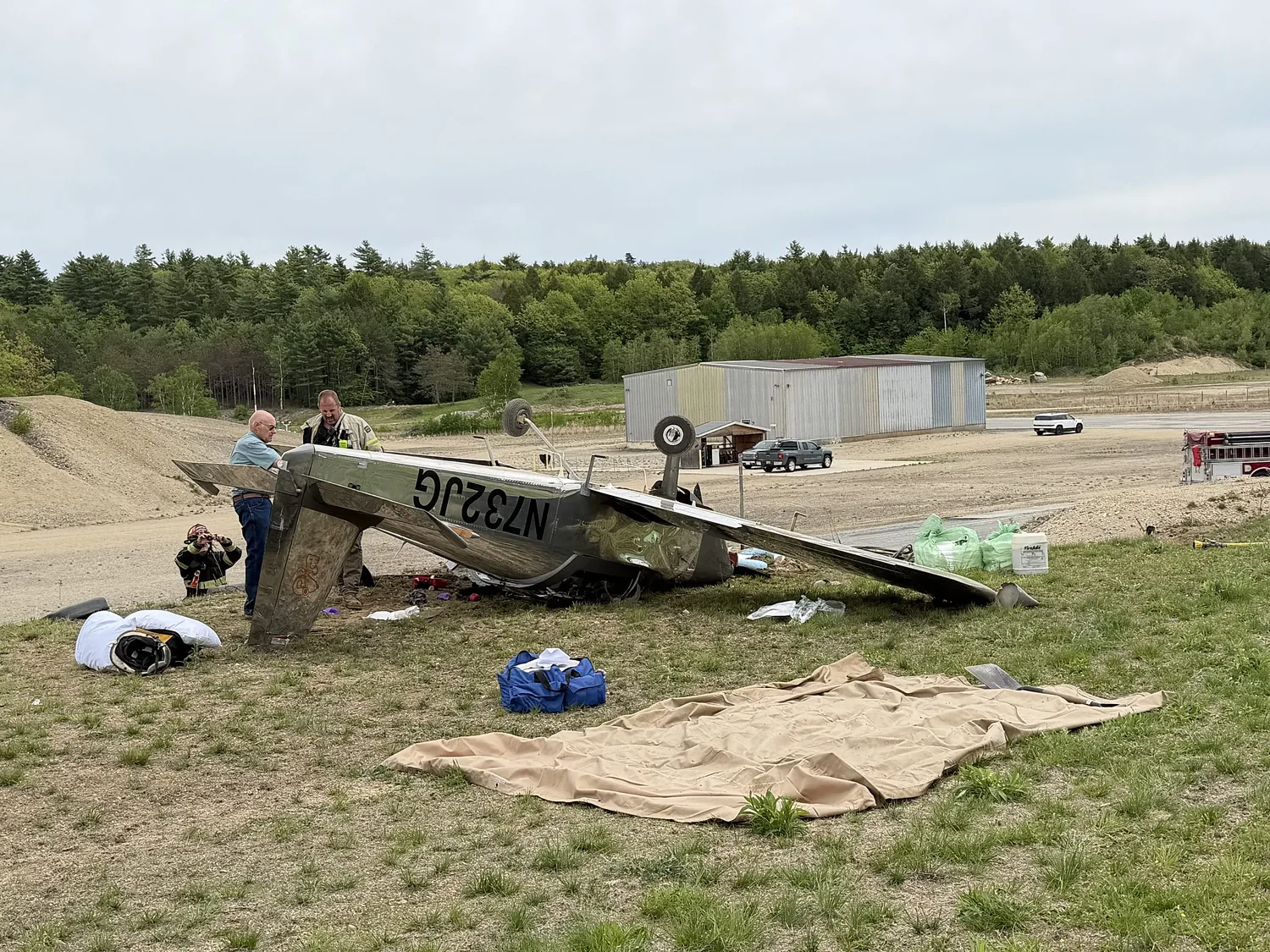 Small plane crash at Jaffrey Airport injures two