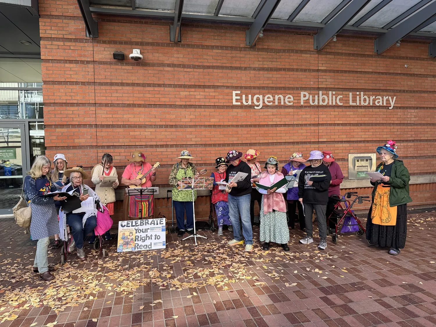 Raging Grannies exercise their freedom of singing to challenge book bans and more