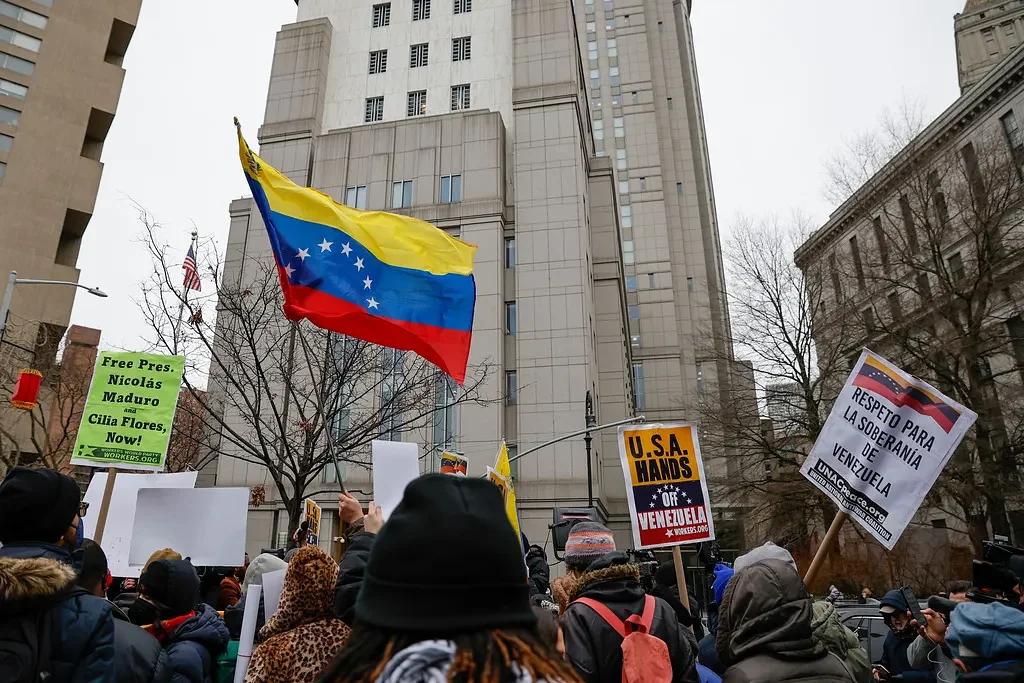 From Washington to Bogotá, protests grow as Maduro faces US judge