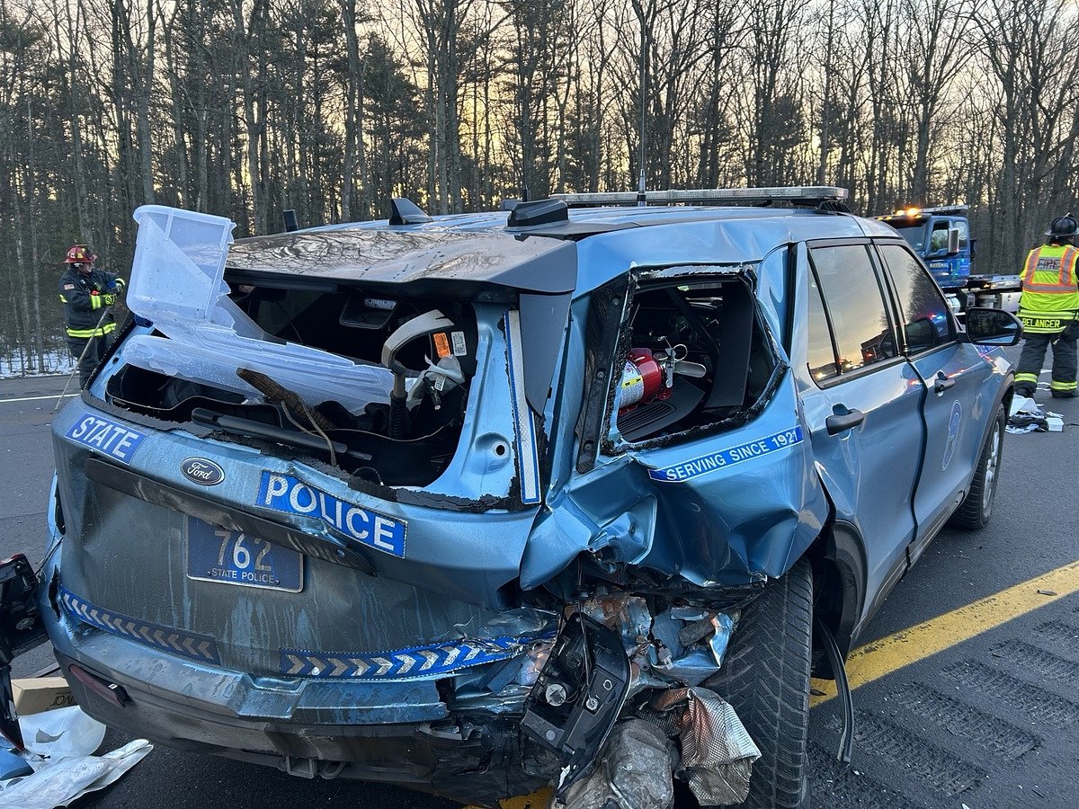 Wisconsin woman crashed into Maine state trooper’s cruiser on interstate