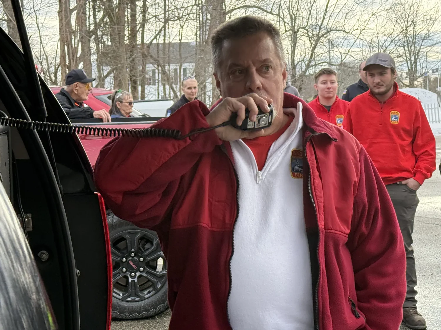 Rindge Fire Department honors retiring Chief Rick Donovan and Deputy Deb Douglas