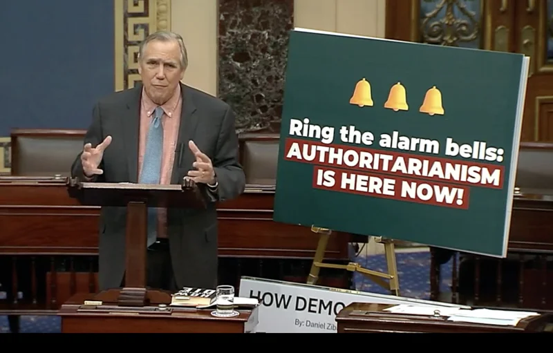 Oregon’s Merkley speaks on Senate floor for nearly 23 hours in Trump protest