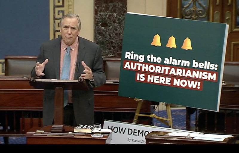 Oregon’s Merkley speaks on Senate floor for nearly 23 hours in Trump protest