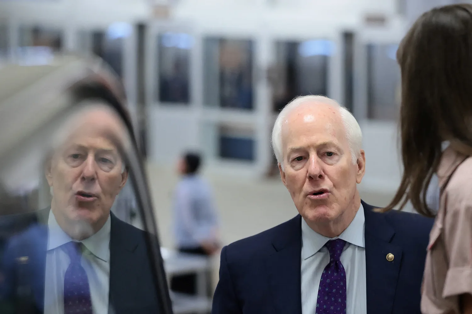 Eight Senate Republicans broke ranks this week. John Cornyn, spurned by Trump in his primary, didn't.