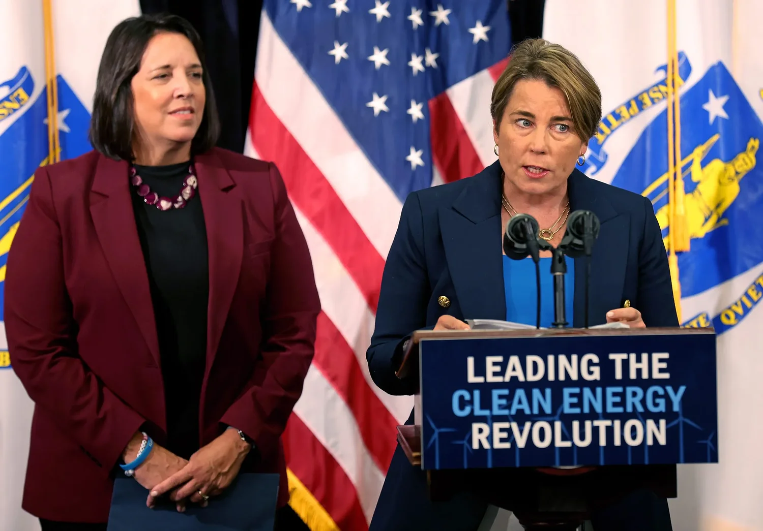 Gov. Maura Healey slams Republicans running for governor in fiery convention speech