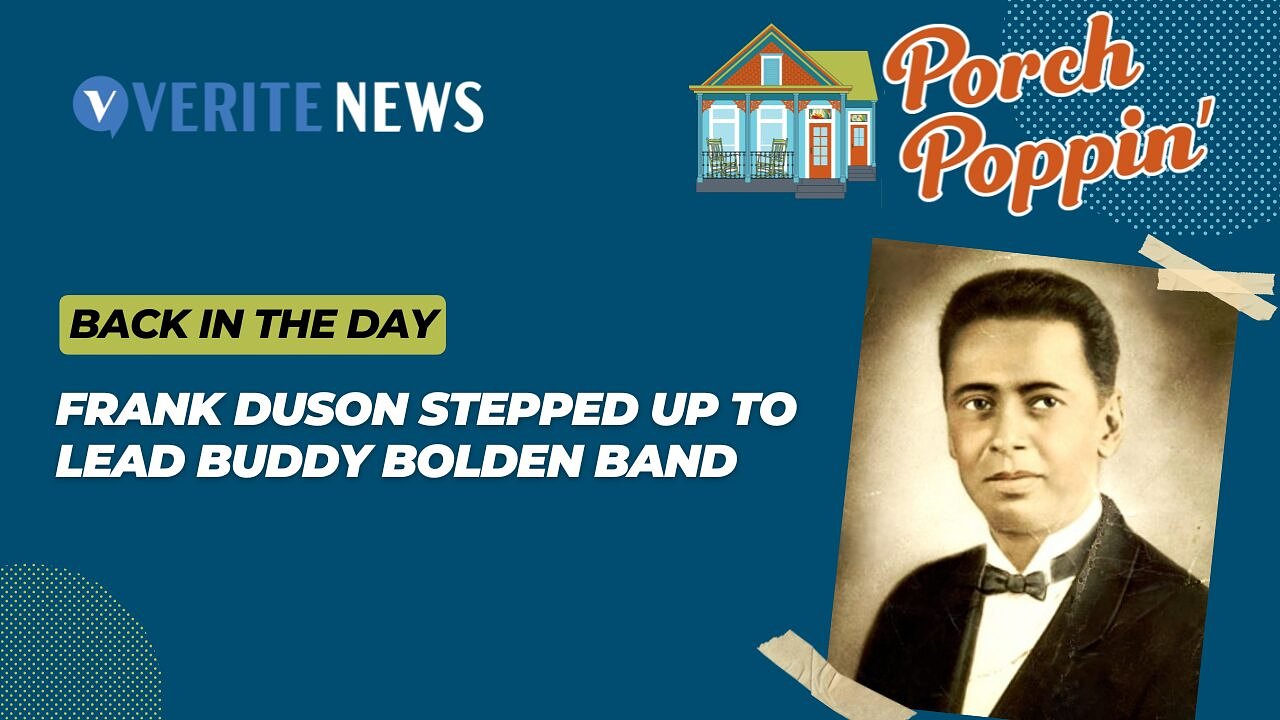 Porch Poppin’: Frank Duson stepped up to lead Buddy Bolden Band