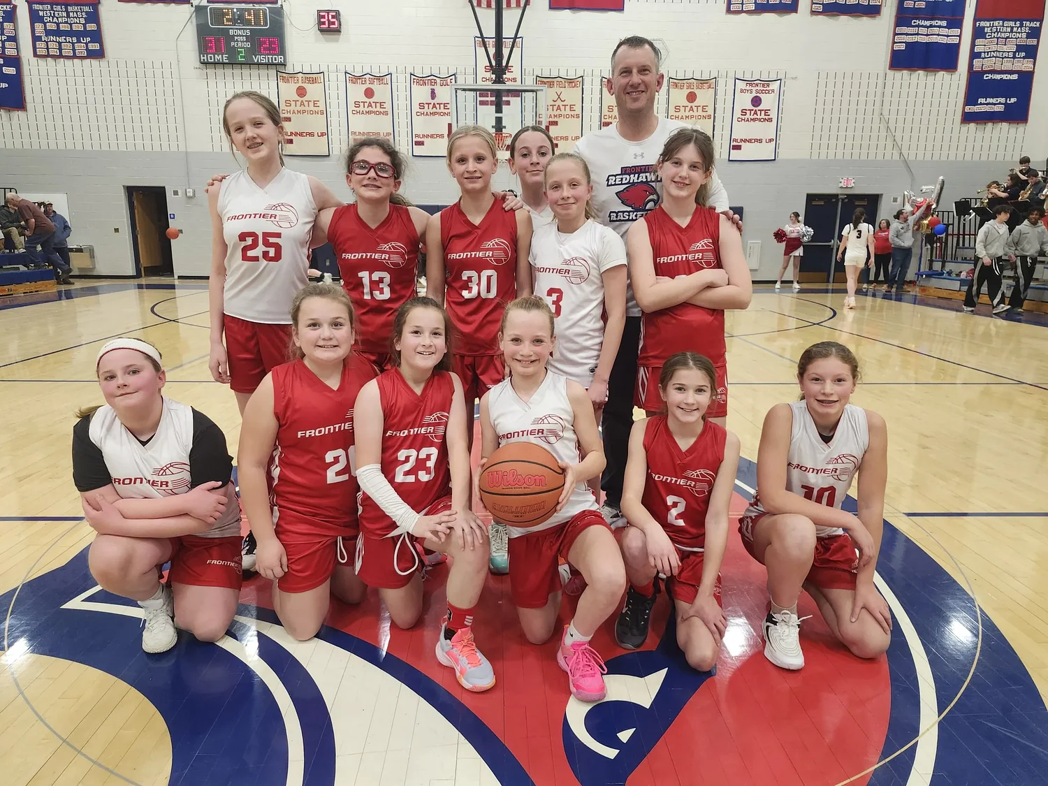 Bulletin Board: Frontier fifth and sixth grade girls Suburban basketball team sweeps weekend