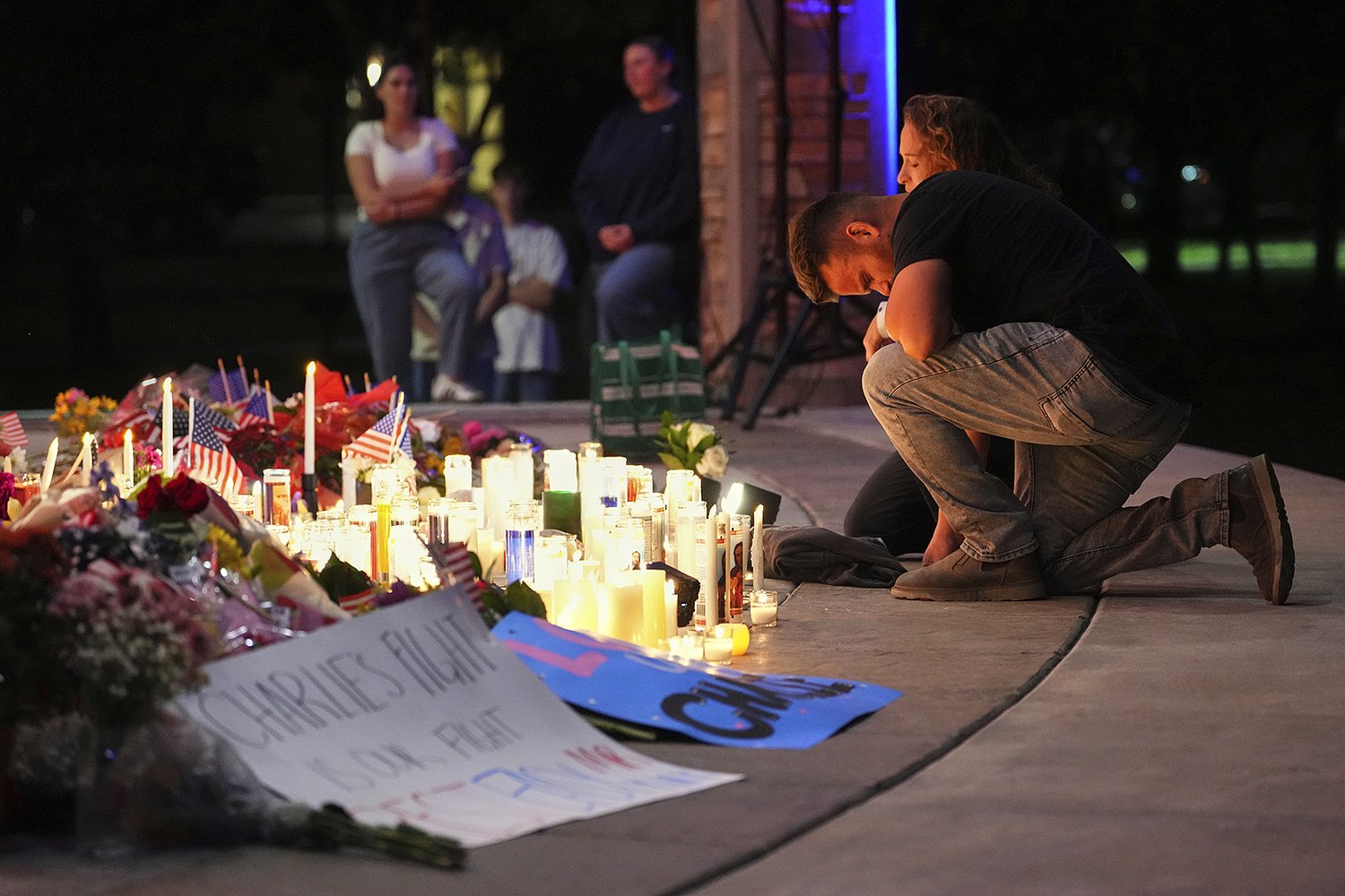 At prayer vigils for Charlie Kirk, supporters are called to political and spiritual fight