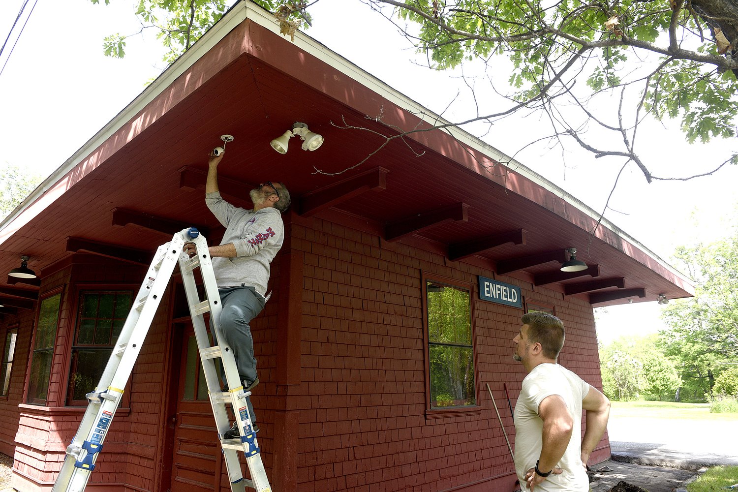 Old Enfield train depot slated to become gathering spot